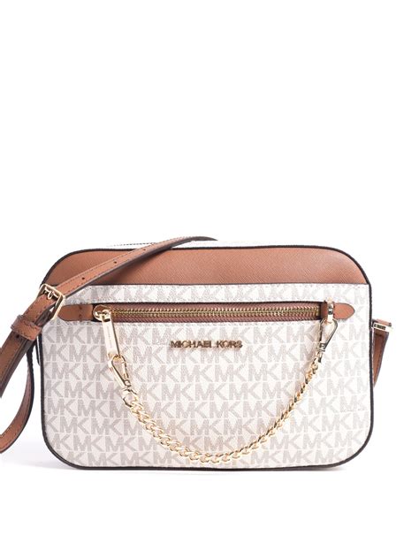 michael kors jet set chain medium crossbody|mk jet set crossbody vanilla.